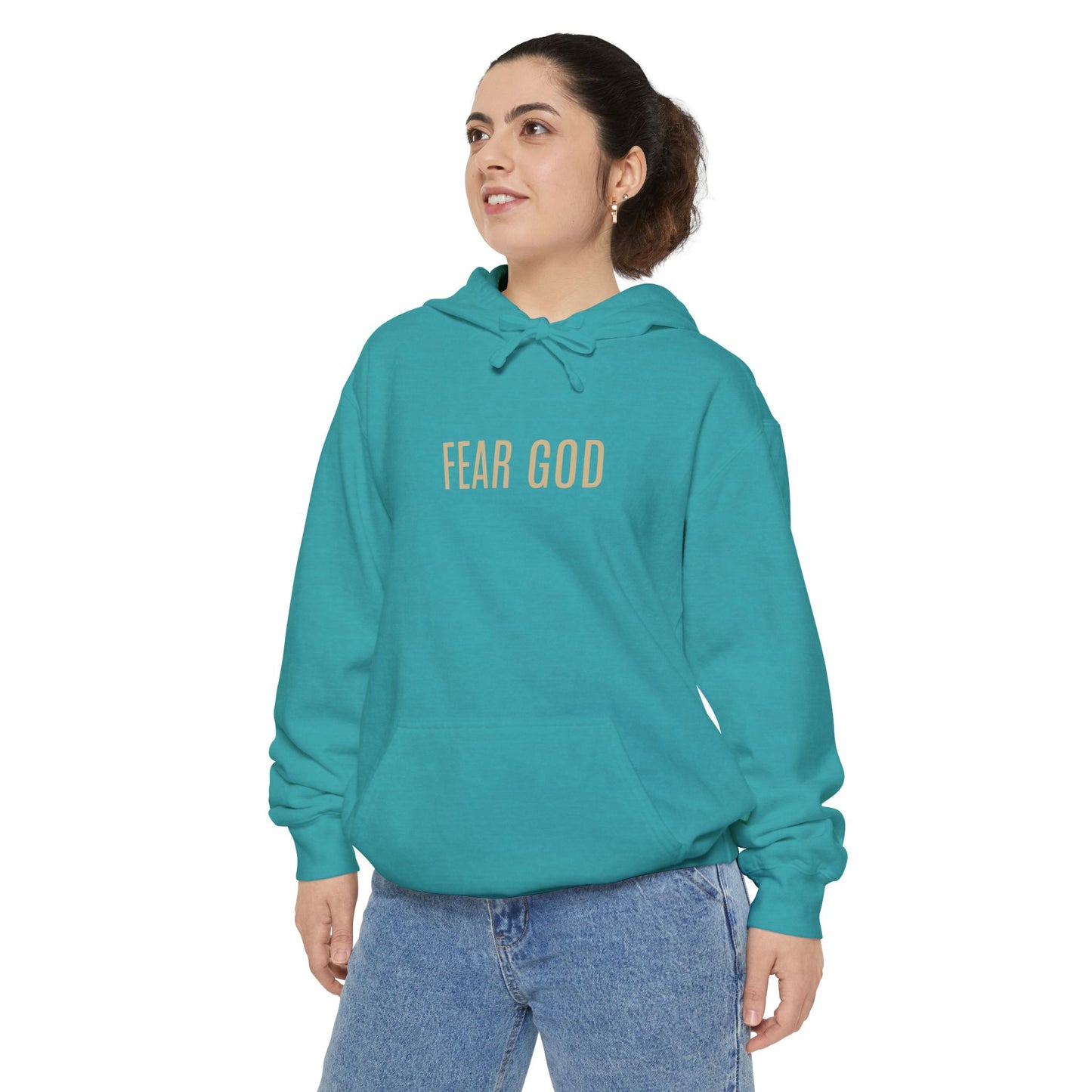 Fear God (Natural Font Hoodie)