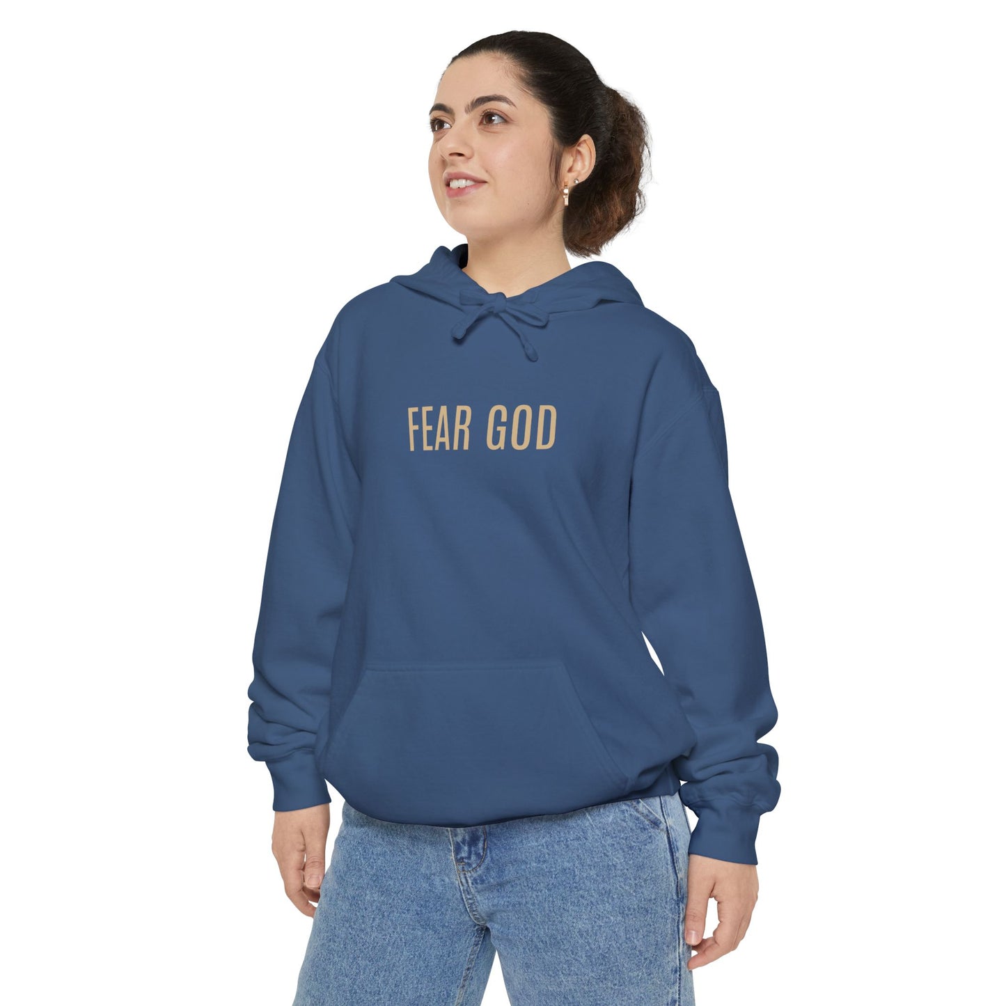 Fear God (Natural Font Hoodie)