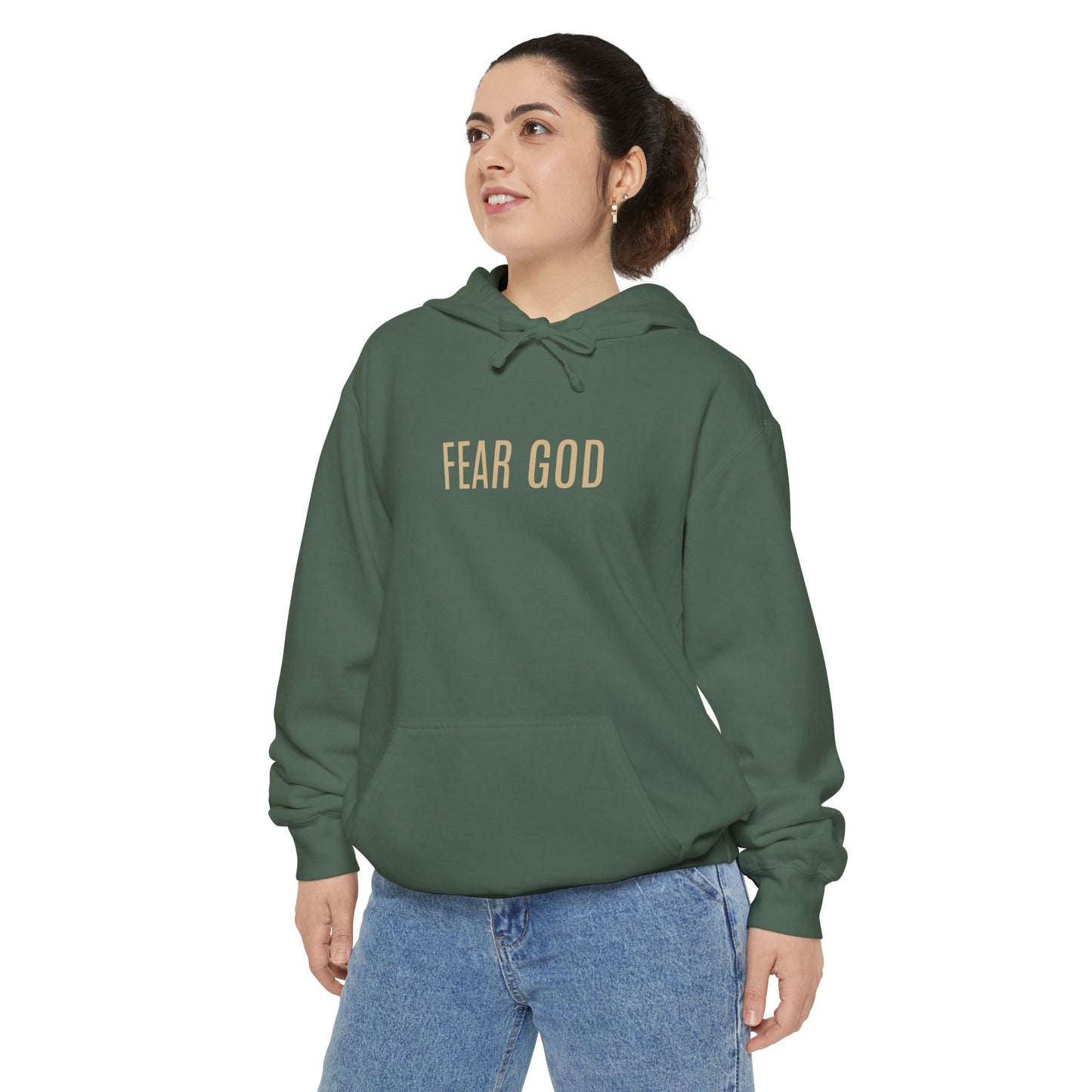 Fear God (Natural Font Hoodie)